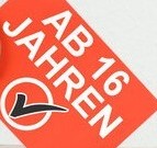 ab 16 jahre button